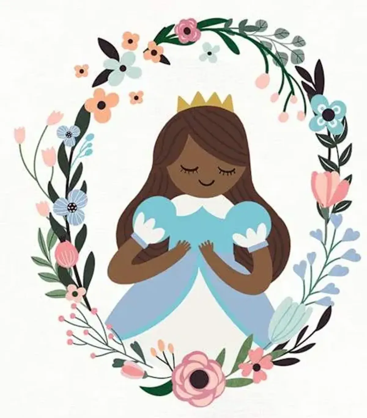 Tiny Dreamers Princess Canvas Wall Art, 12"