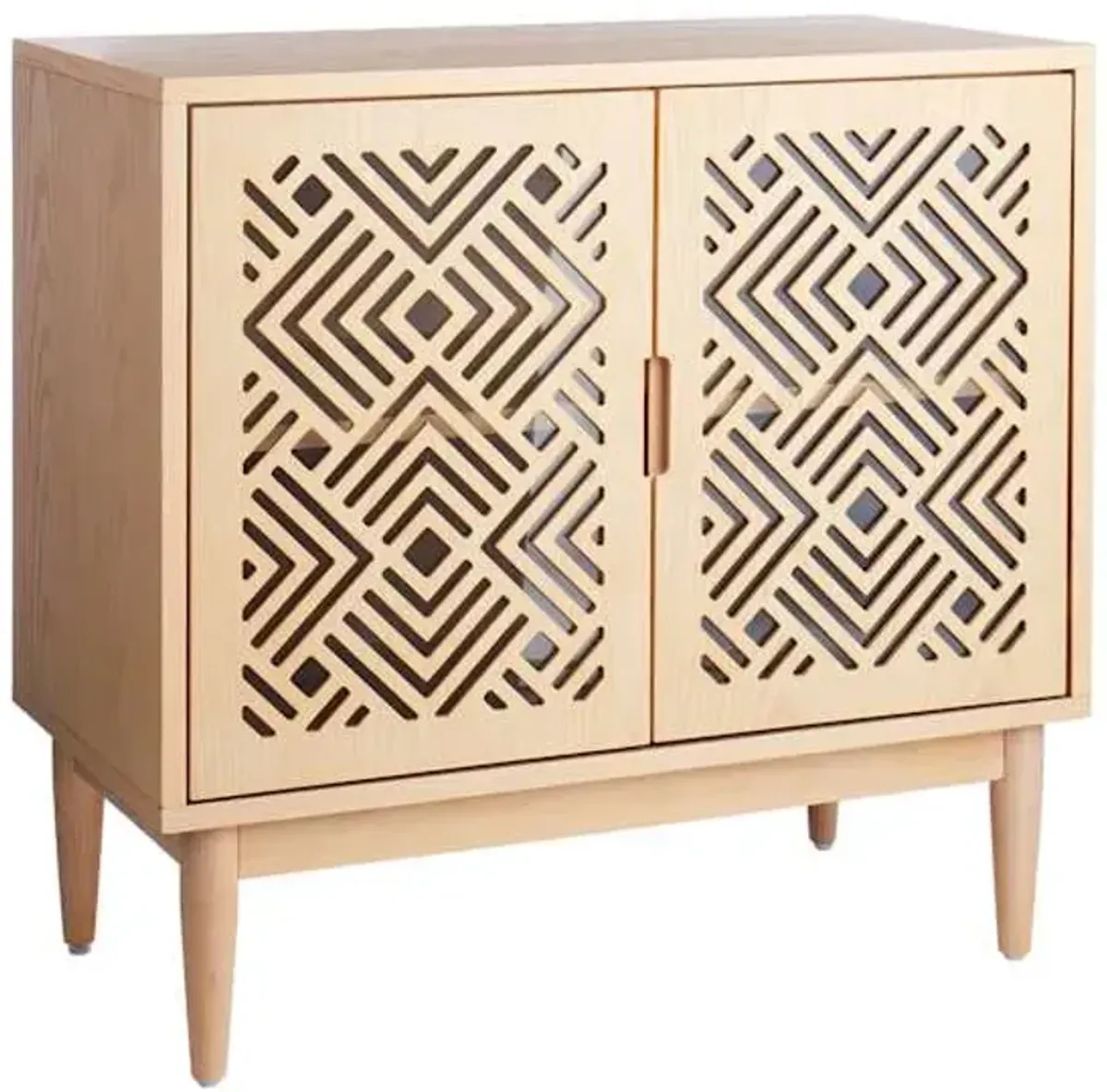 Tracey Boyd Elaina Wooden Cabinet, Natural