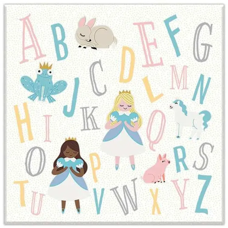 Tiny Dreamers Princess Alphabet Canvas Wall Art, 12"