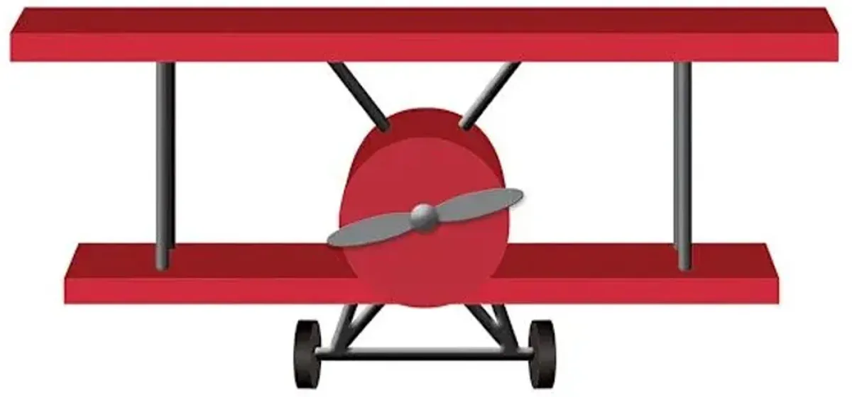 Tiny Dreamers Airplane Wall Shelf, 28x13