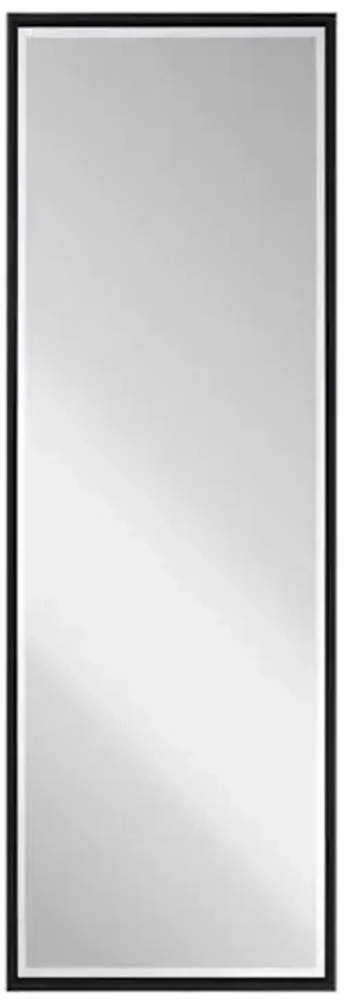 Black Thin Framed Leaner Mirror, 24x70
