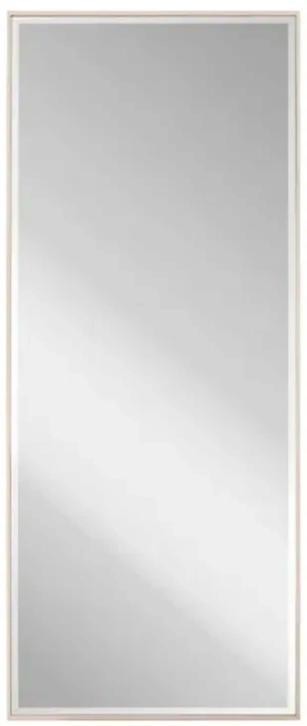 Light Natural Thin Framed Leaner Mirror, 24x58