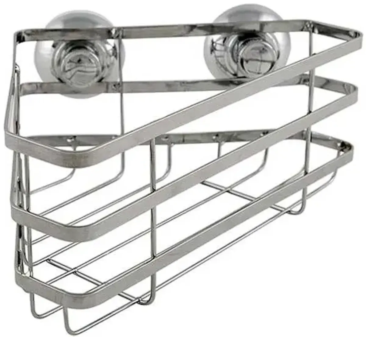 Pompeii Corner Suction Caddy, Chrome