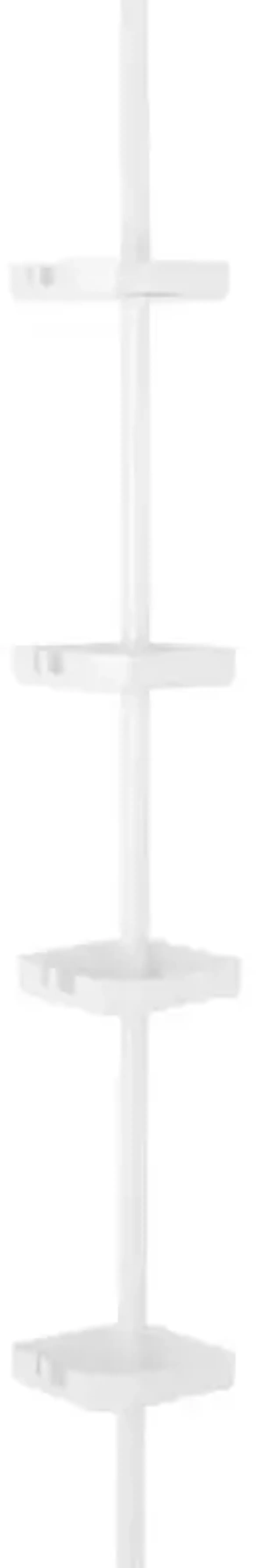 4-Tier Tension Shower Caddy, White