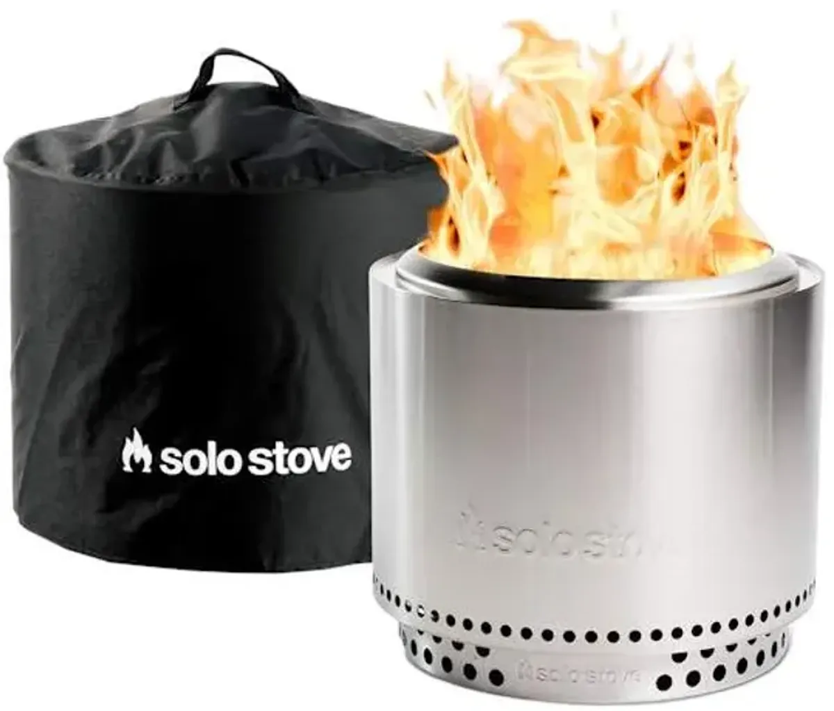 3-Piece Solo Stove with Stand & Cover