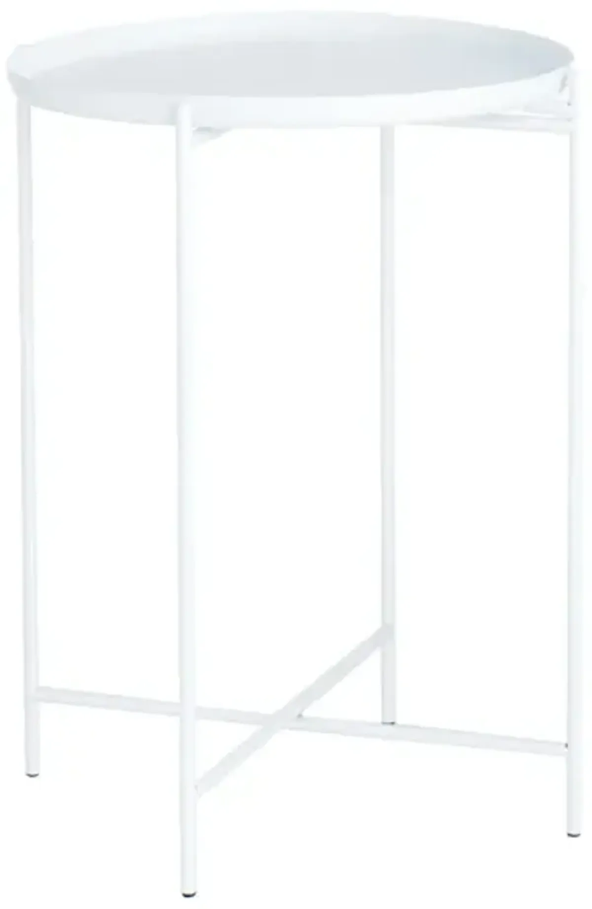 Tate Tray Side Table, White