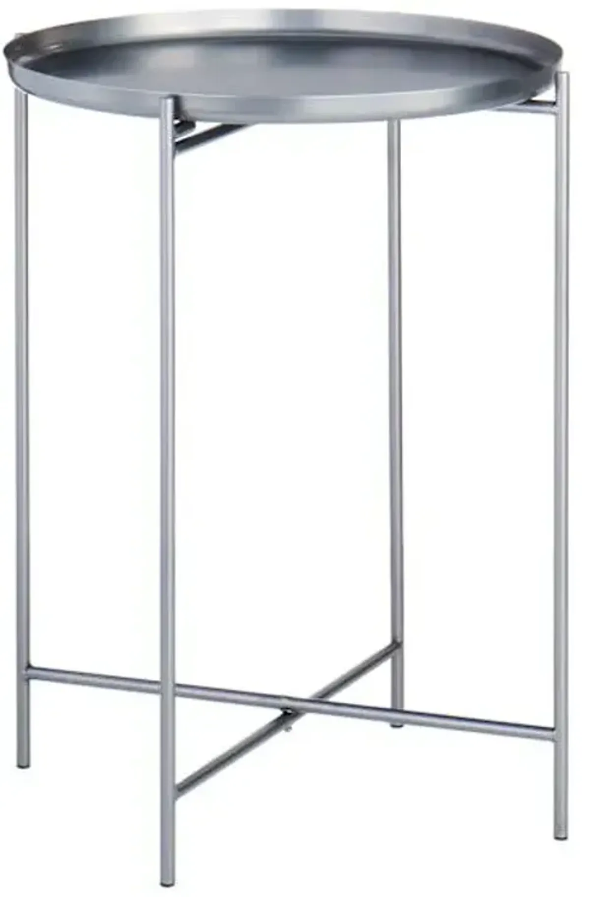 Tate Tray Side Table, Silver