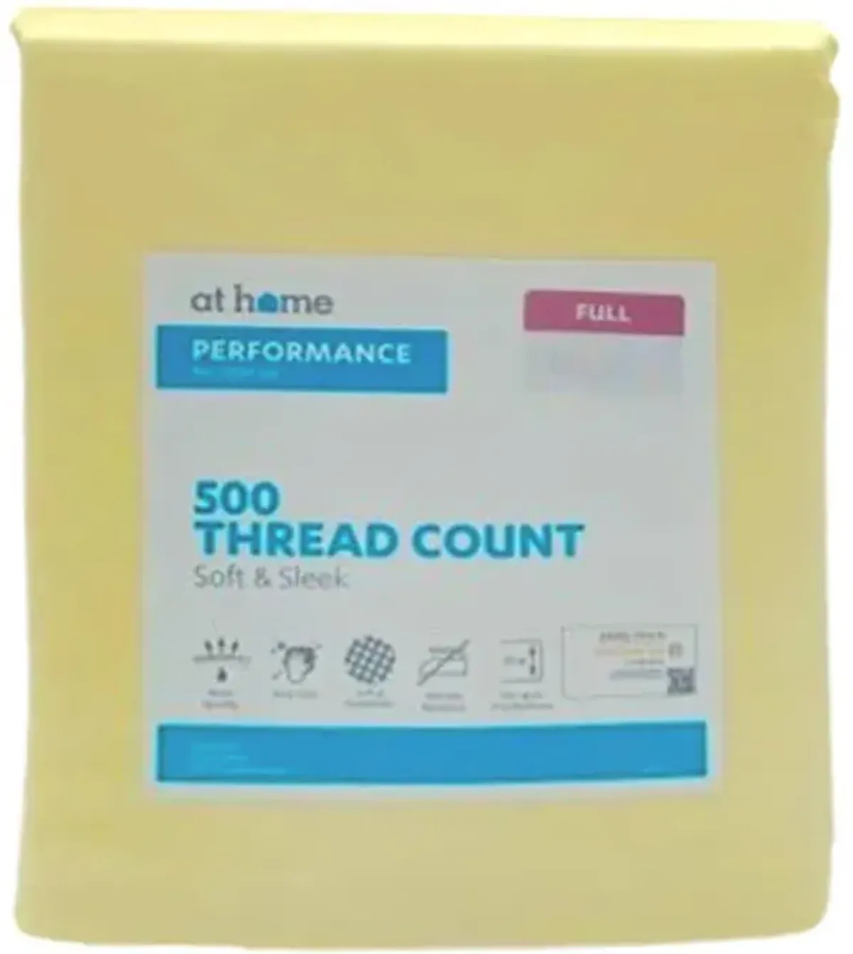 4-Piece Yellow 500 Thread Count Cotton Blend Sheet Set, Full