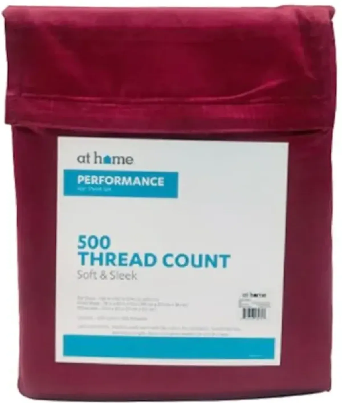 4-Piece Red 500 Thread Count Sheet Set, King