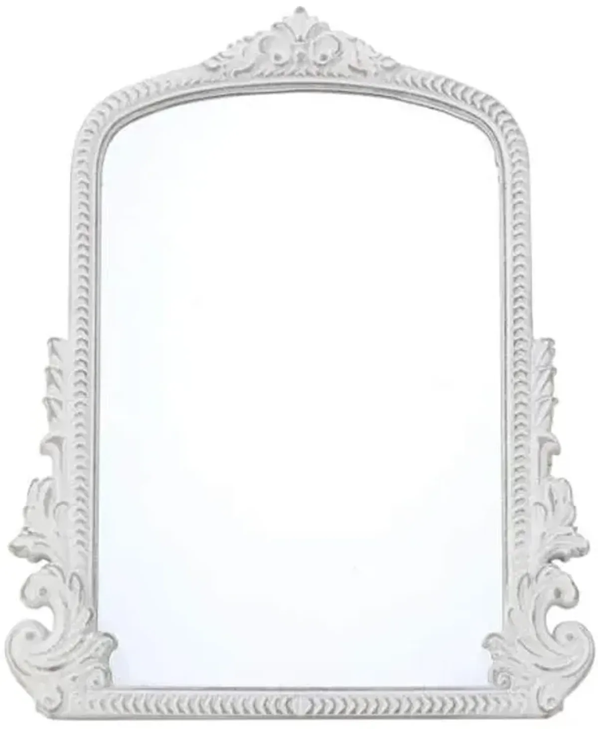 White Tabletop Mirror, 10x12