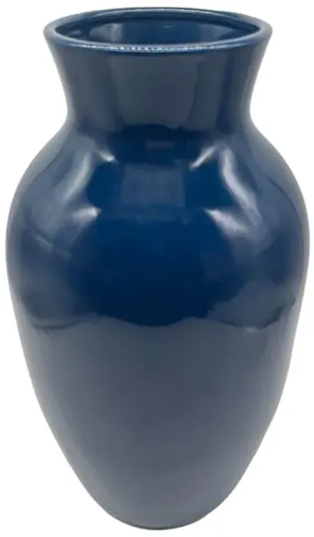 Blue Porcelain Vase, 9"