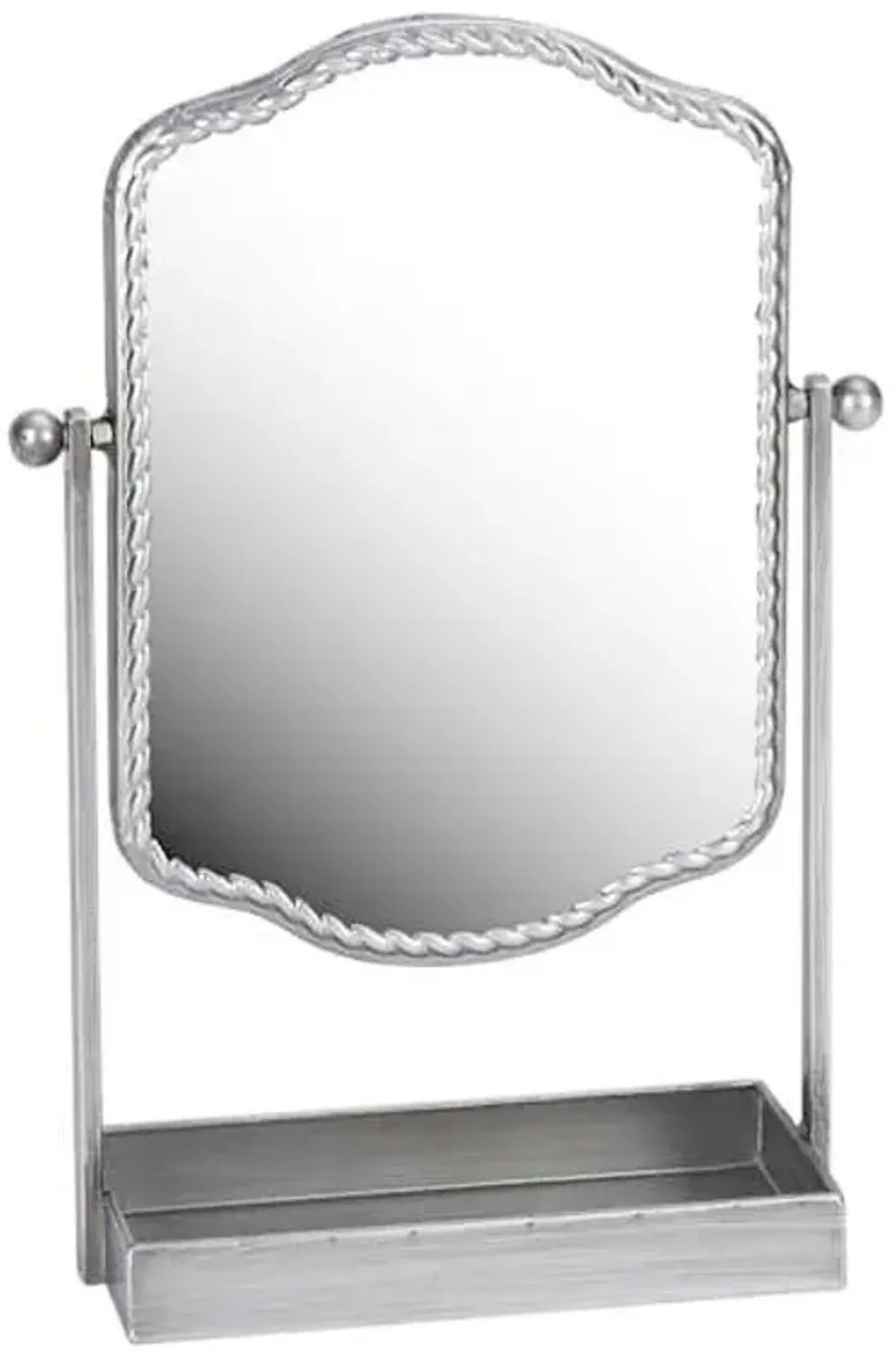 Silver Table Mirror Tray, 13"