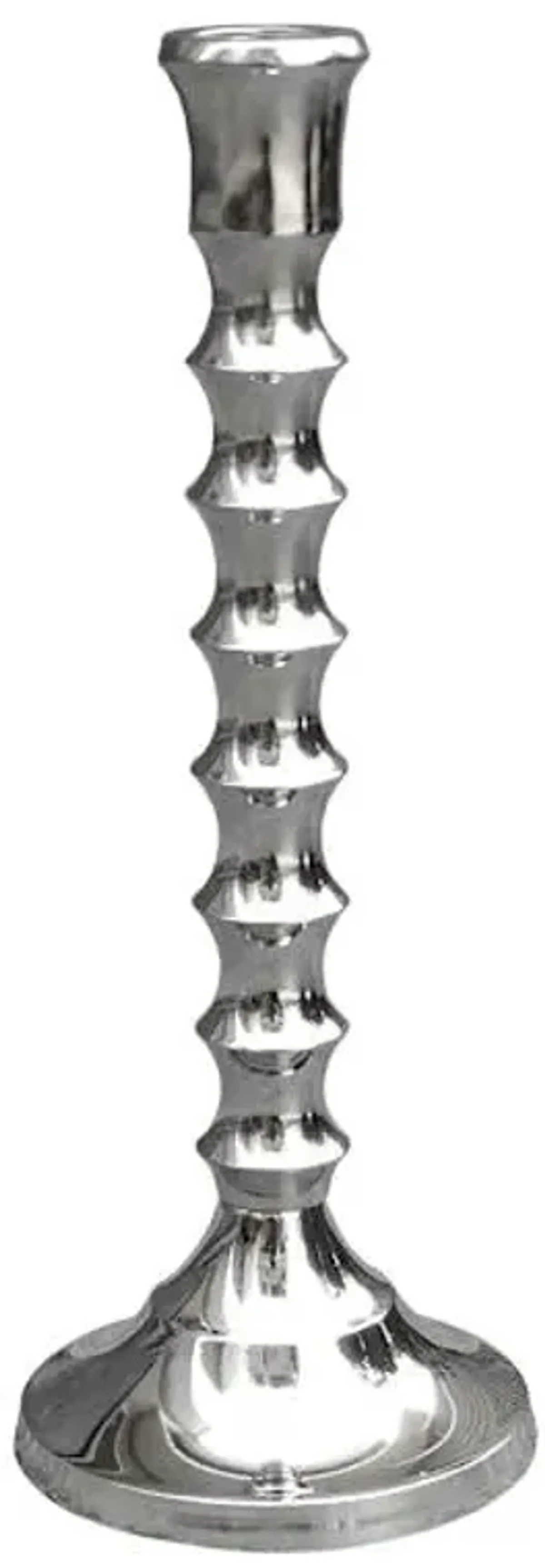 Silver Taper Candle Holder, 10"