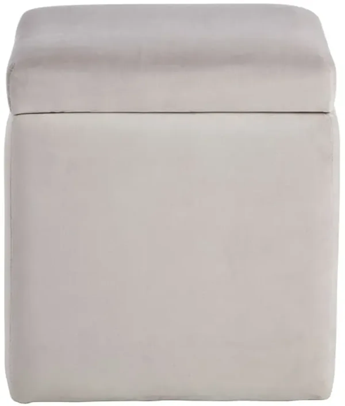 Stuart Square Storage Ottoman, Grey