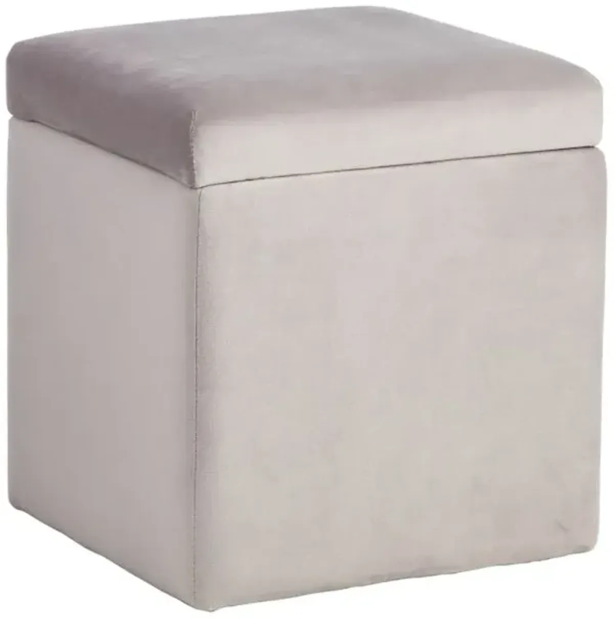 Stuart Square Storage Ottoman, Grey