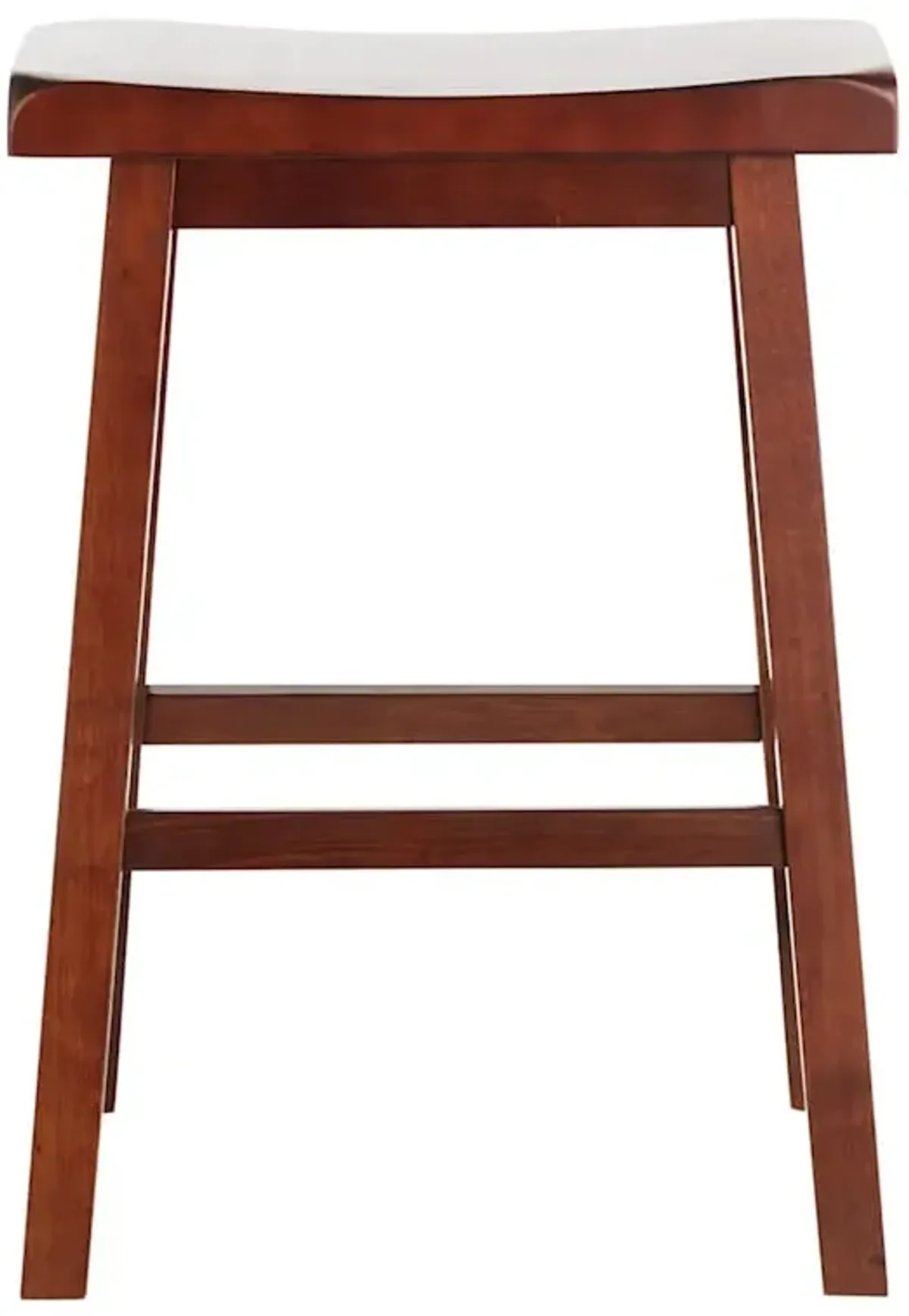Providence Dark Walnut Saddle Stool, 24"