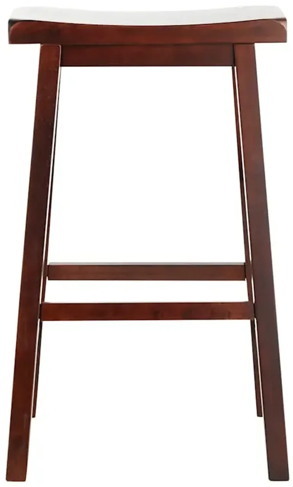Providence Dark Walnut Saddle Barstool, 29"