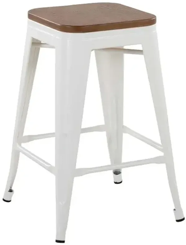 Honeybloom Westfield Counter Stool, White