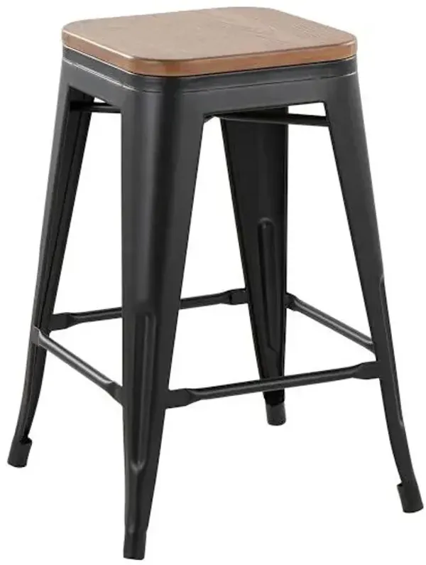 Honeybloom Westfield Counter Stool, Black