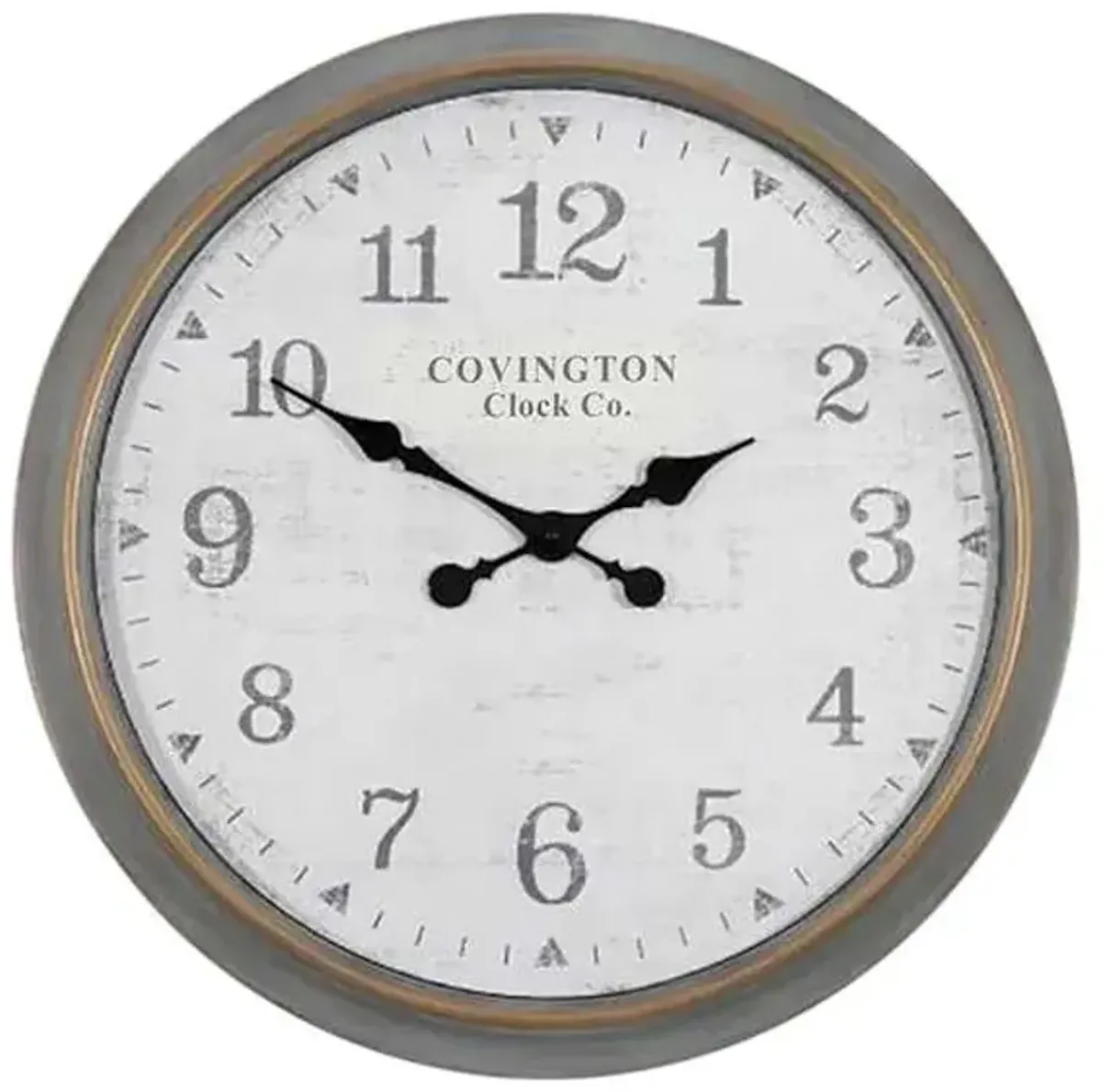 Grey Round Wall Clock, 30"