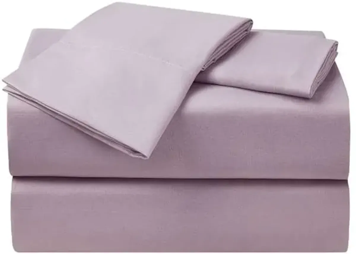 4-Piece Purple Microfiber Essential Sheet Set, King