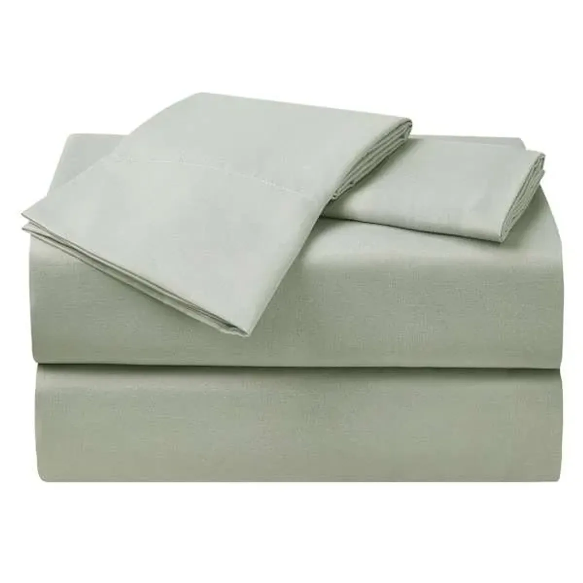 4-Piece Sage Green Microfiber Essential Sheet Set, Queen