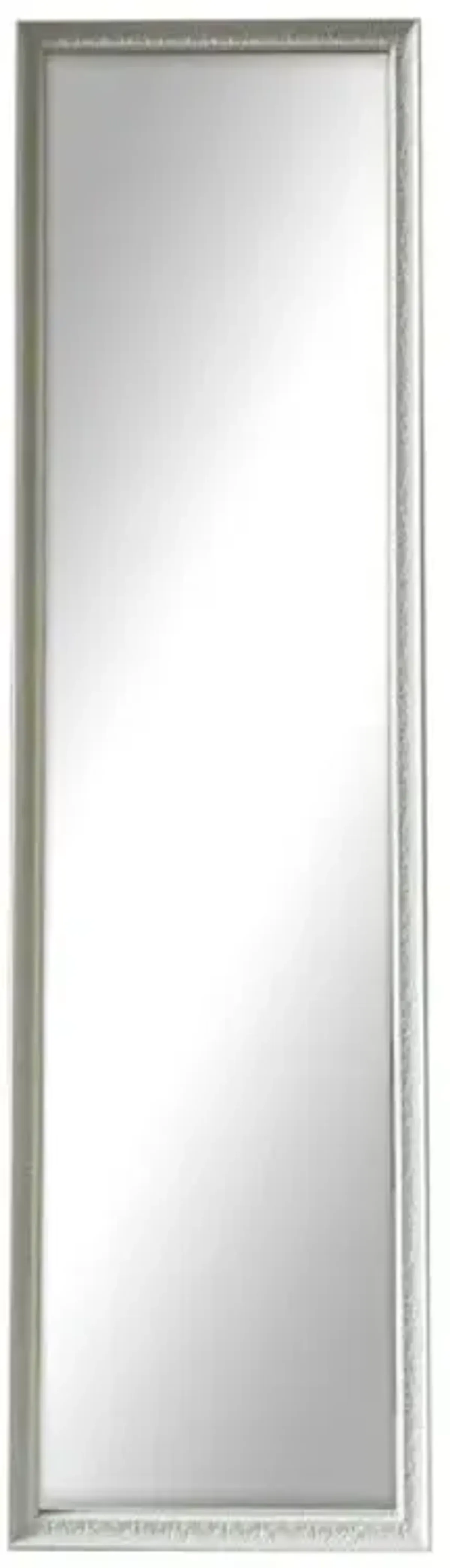 White Ornate Leaner Mirror, 14x50