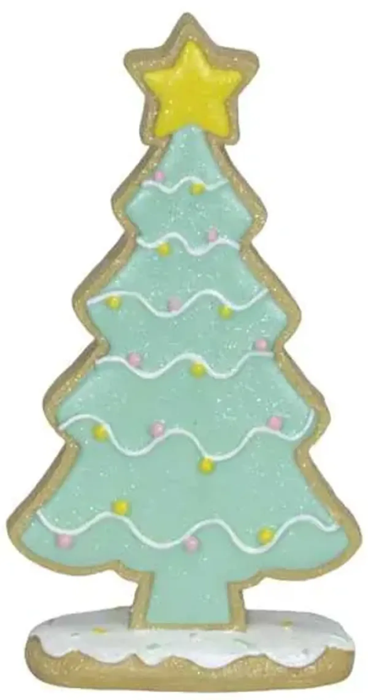 Mrs. Claus' Bakery Green Gingerbread Tree, 8"