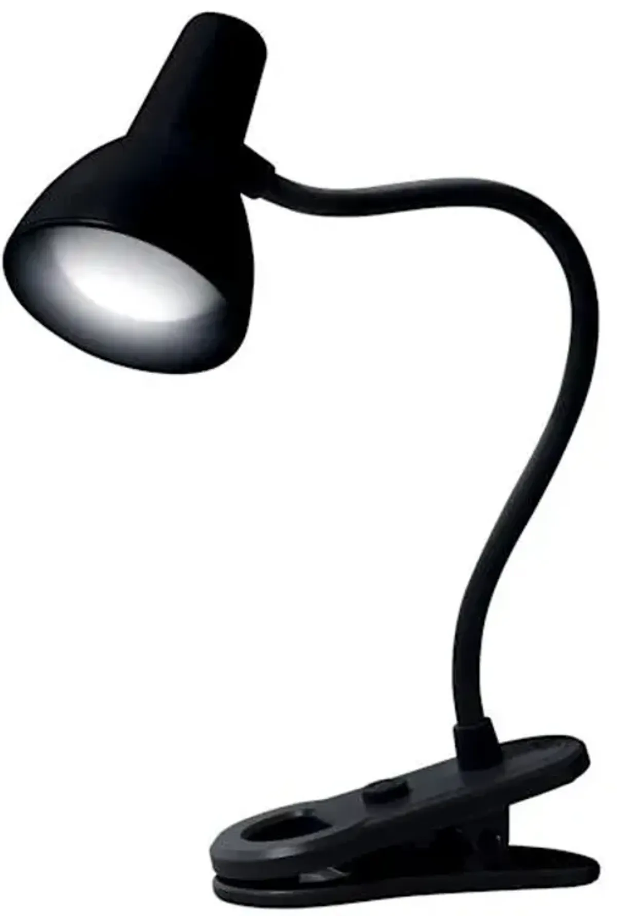 Black LED Clip-On Task Lamp, 5"