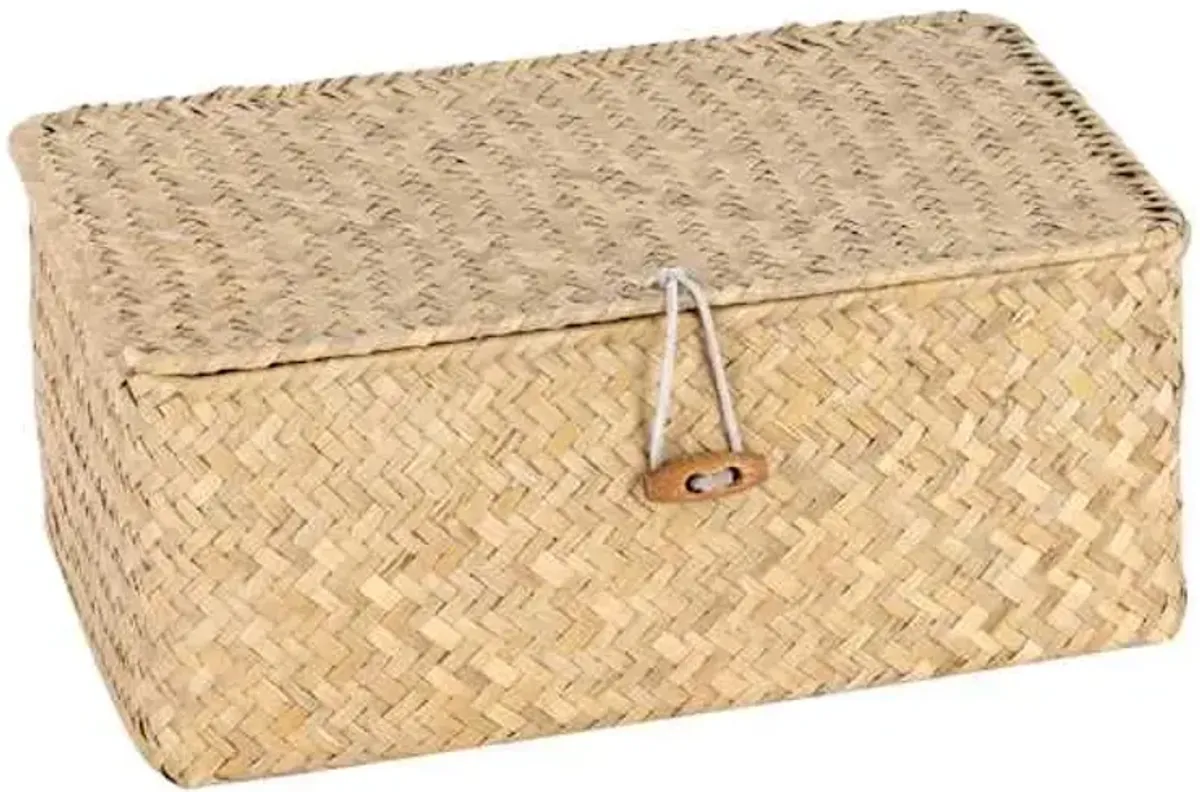 Ty Pennington Woven Reed Decorative Box, 10x6