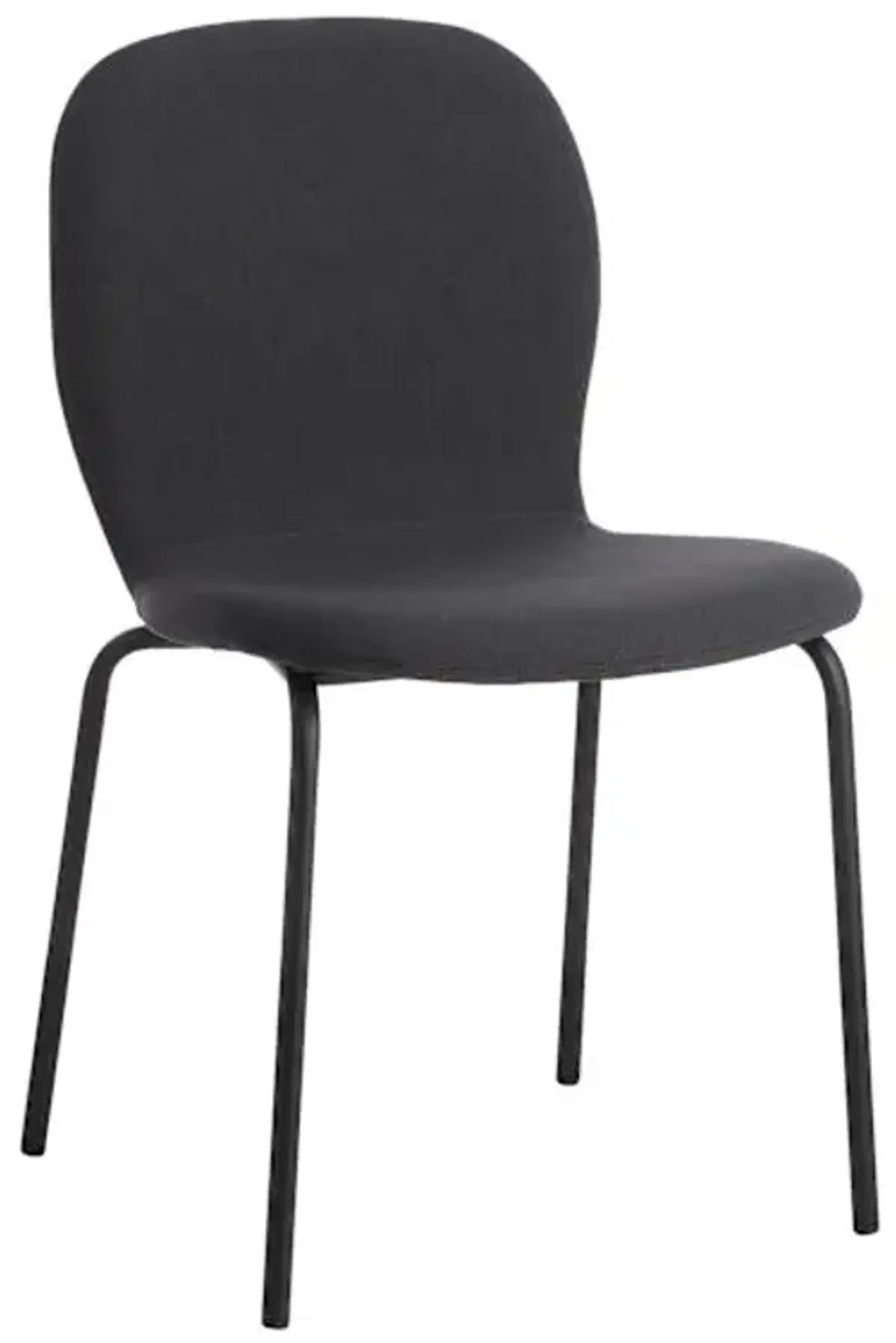 Preston Stackable Dining Chair, Charcoal Grey