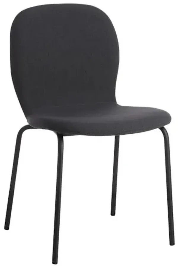 Preston Stackable Dining Chair, Charcoal Grey