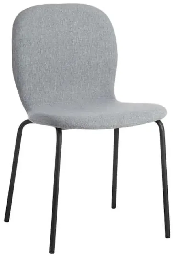 Preston Stackable Dining Chair, Light Grey