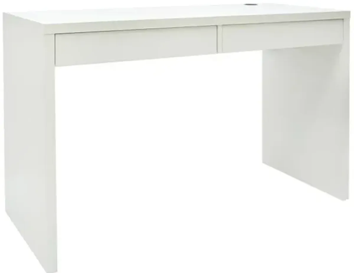 Nolan White Wooden Desk