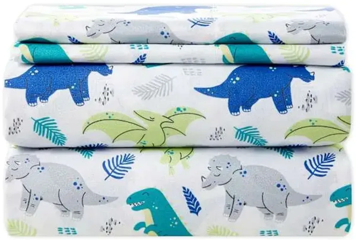 Tiny Dreamers Dino Land Printed Sheet Set, Full