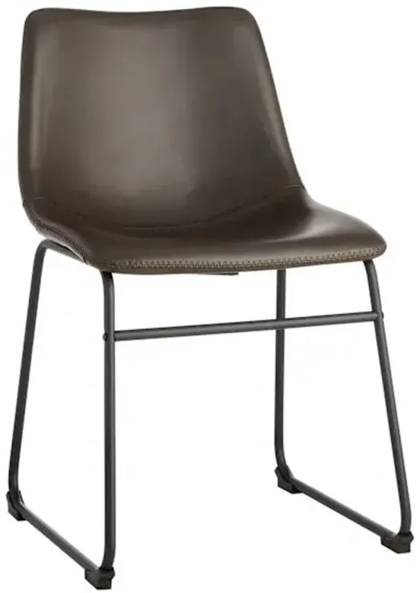 Crosby St. Drake Dining Chair, Dark Grey
