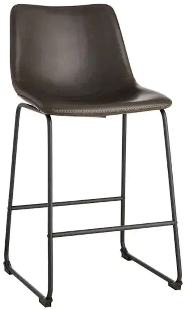 Crosby St. Drake Counter Stool, Dark Grey