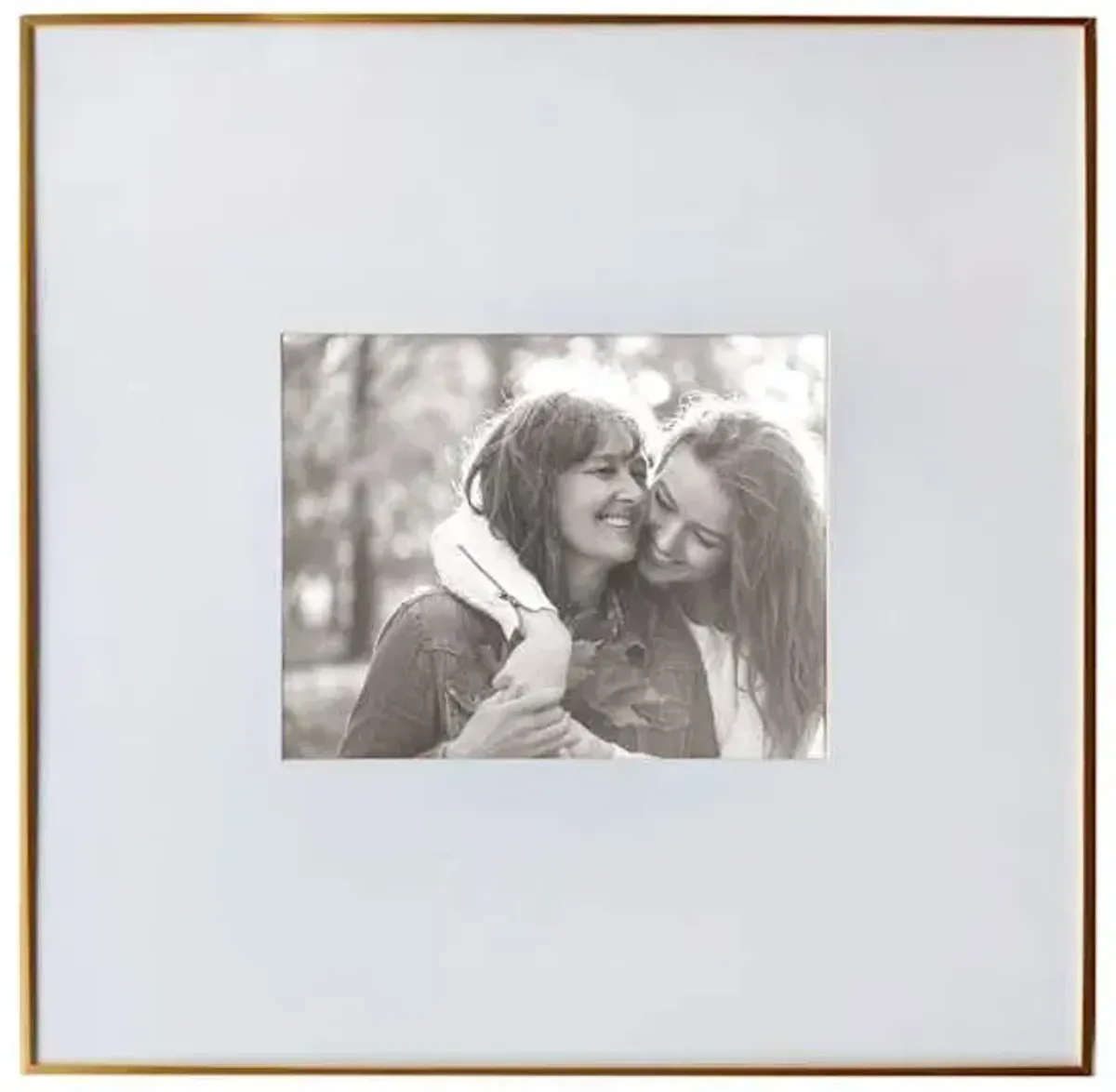 18x18 Matted to 8x10 Frame, Gold