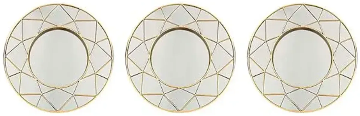 3-Piece Round Wall Mirror Set, 10"