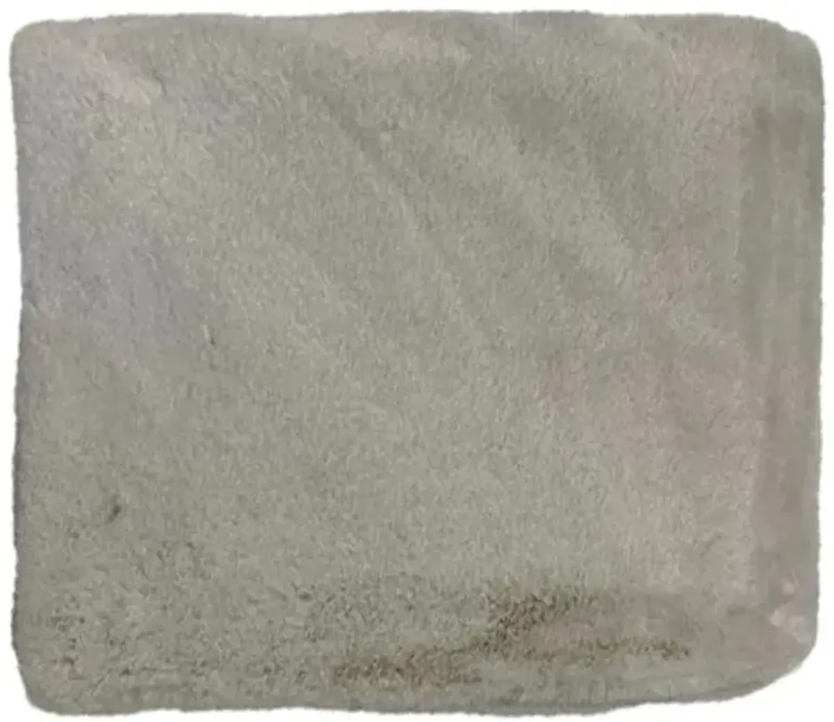 Ivory Faux Chinchilla Fur Luxury Throw Blanket, 50x60