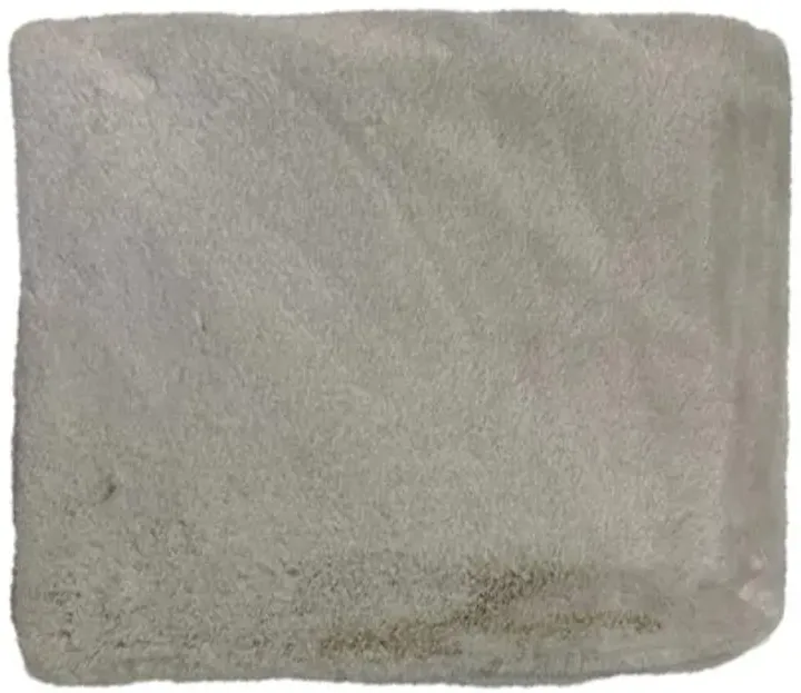 Ivory Faux Chinchilla Fur Luxury Throw Blanket, 50x60