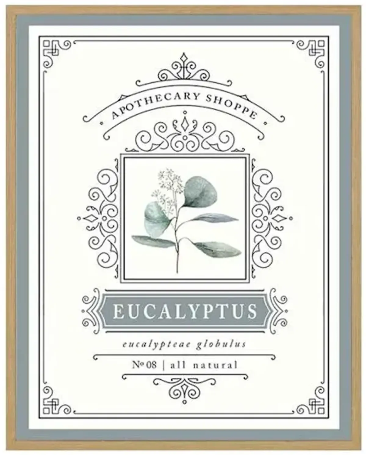 Framed Eucalyptus Wall Decor, 12x15