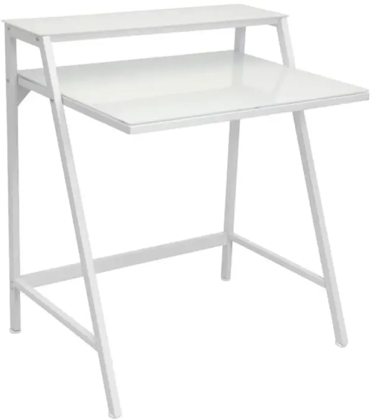 2-Tier Lola Desk, White