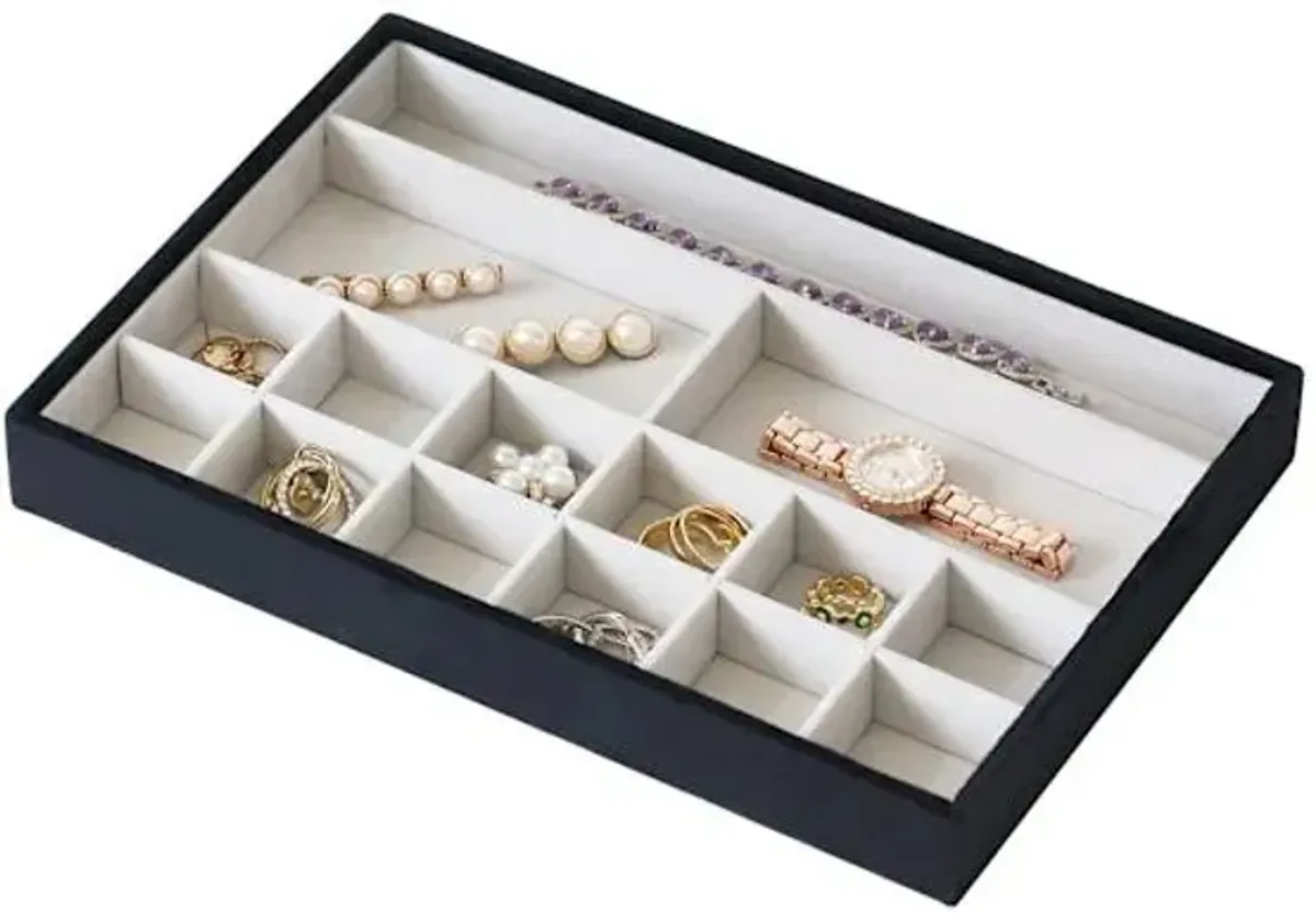 Velvet Jewelry Organizer, Black