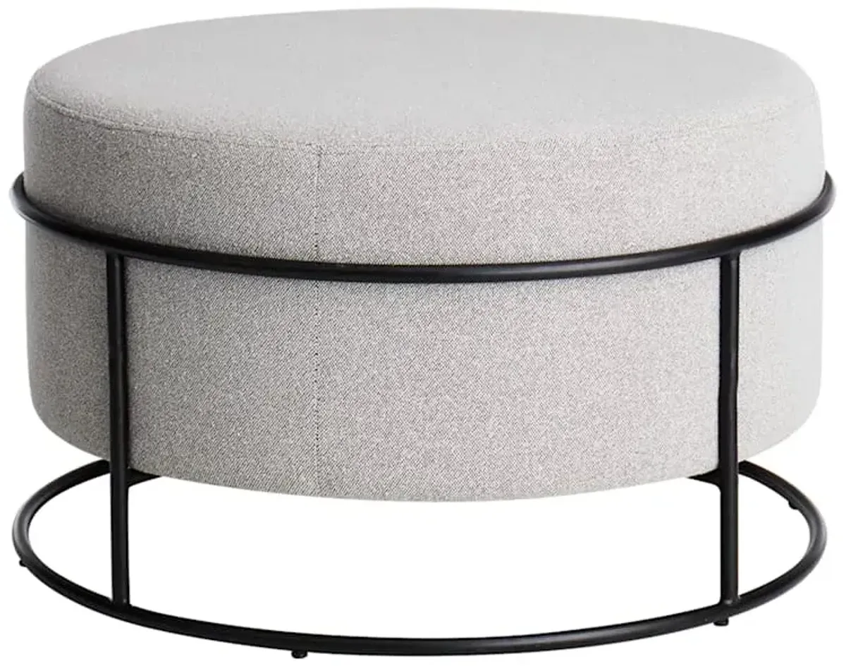 Crosby St. Maddox Ottoman, Grey