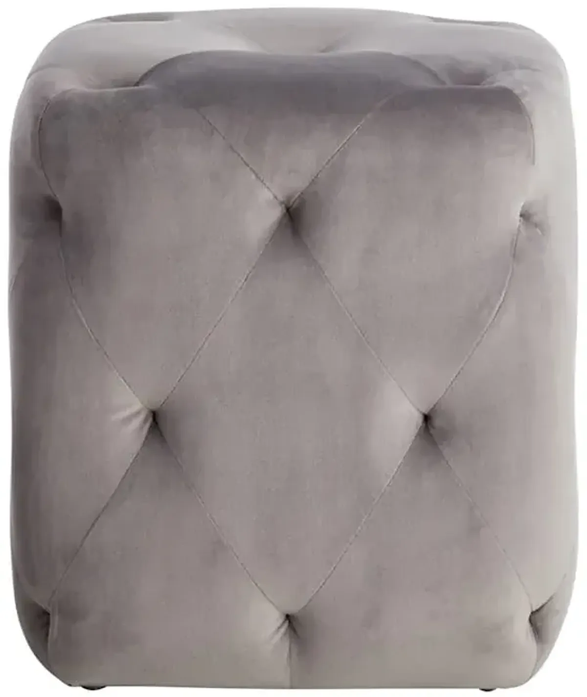 Amelia Square Ottoman, Grey