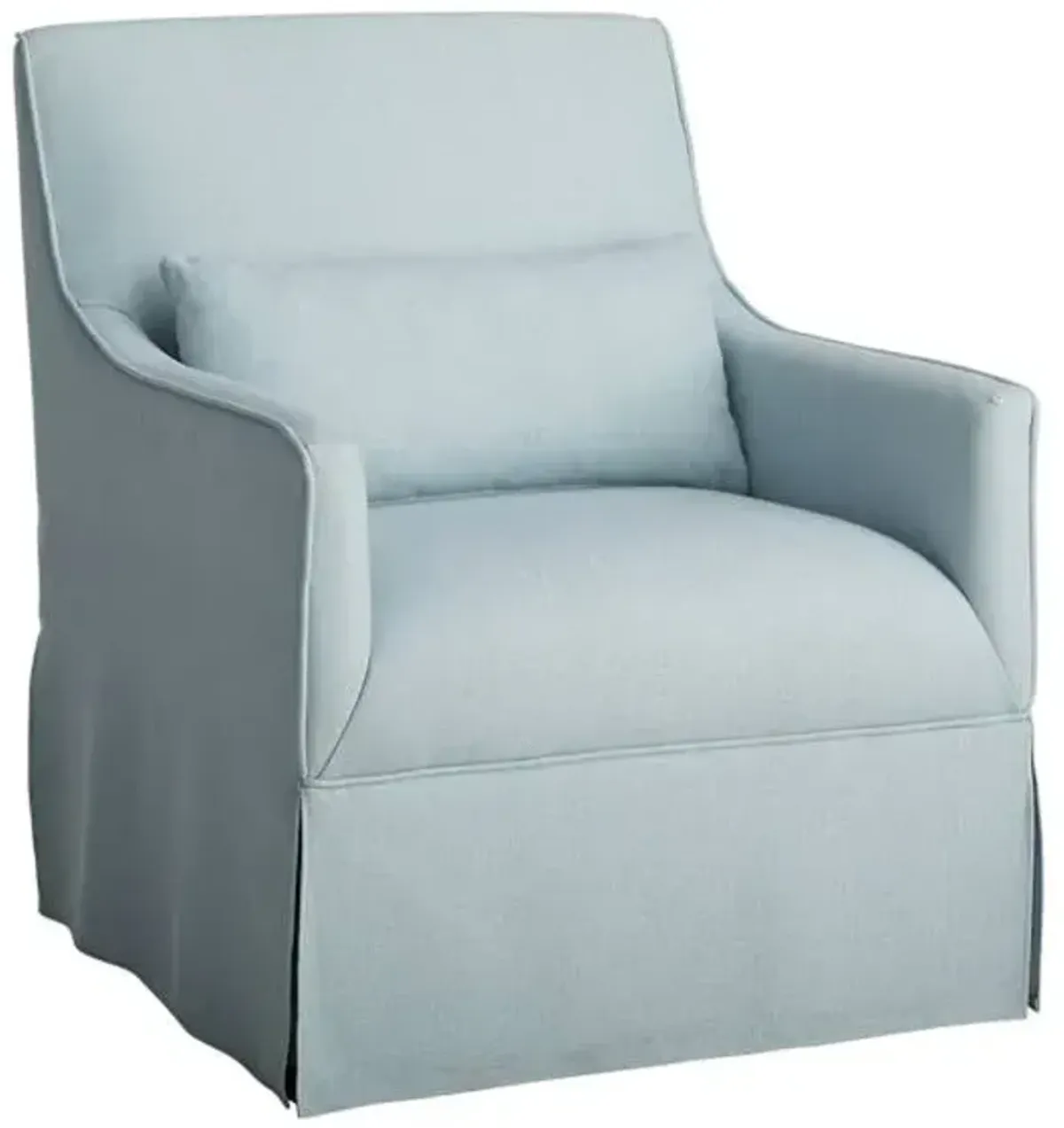 Providence Smith Swivel Accent Chair, Blue