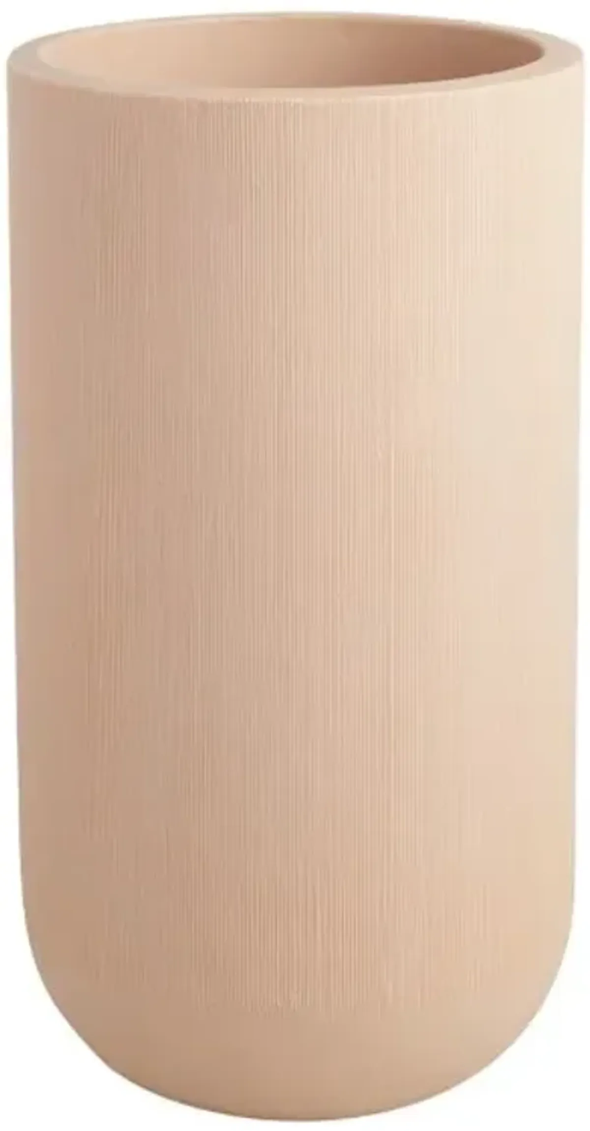 Japi Fringe Clay Tall Outdoor Planter, Medium