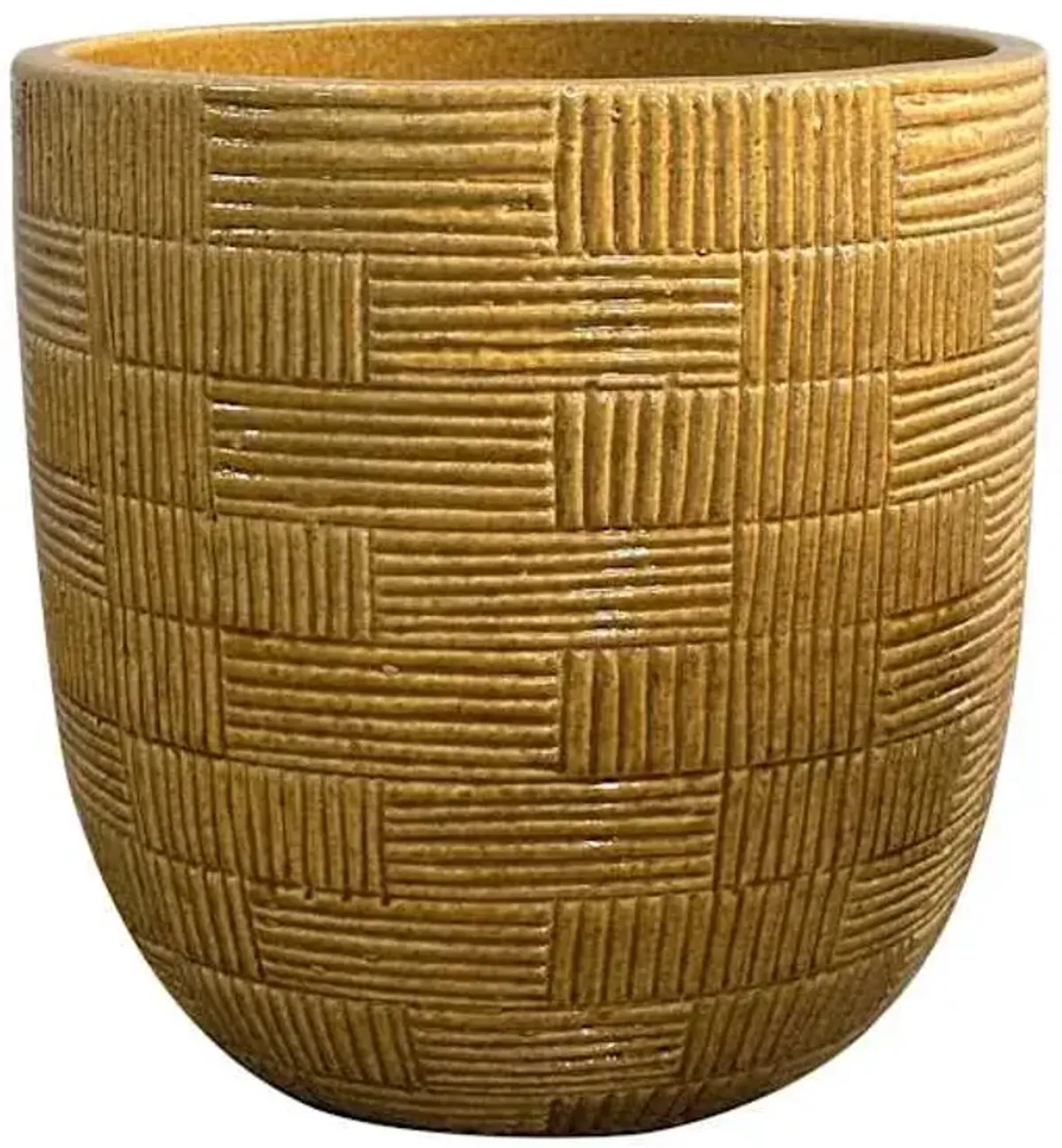 Honey Brown Rush Outdoor Planter, Large