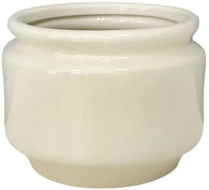 Indoor White Lennon Planter, 5"